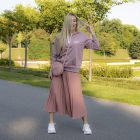 KWB bluza hoodie brudny róż
