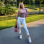 KWB bluza basic brudny róż