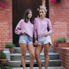 KWB bluza basic brudny róż street photo