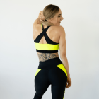 KWB stanik sportowy limonkowy