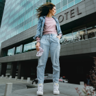 KWB bluza basic brudny róż